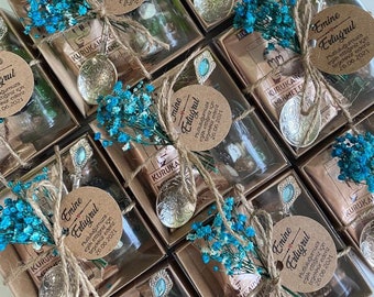 Bulk Wedding Favors for Guests, Baby Shower Favors, Rustic Candies, Chocolate Box, Christening Favors Guest Gift