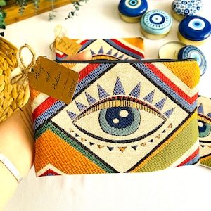 Boho Evil Eye Bag - Candle Favors, Protection and Abundance, Bridal Shower Favors, Wedding Favor, Personalized Evil Eye Bag, Baby Shower