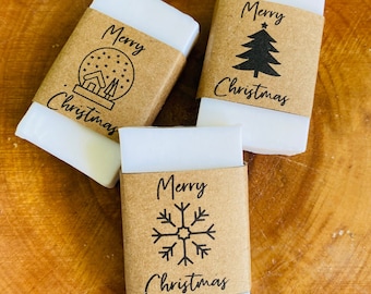 Christmas Lavender Soap Favors, Holiday Soap Gift