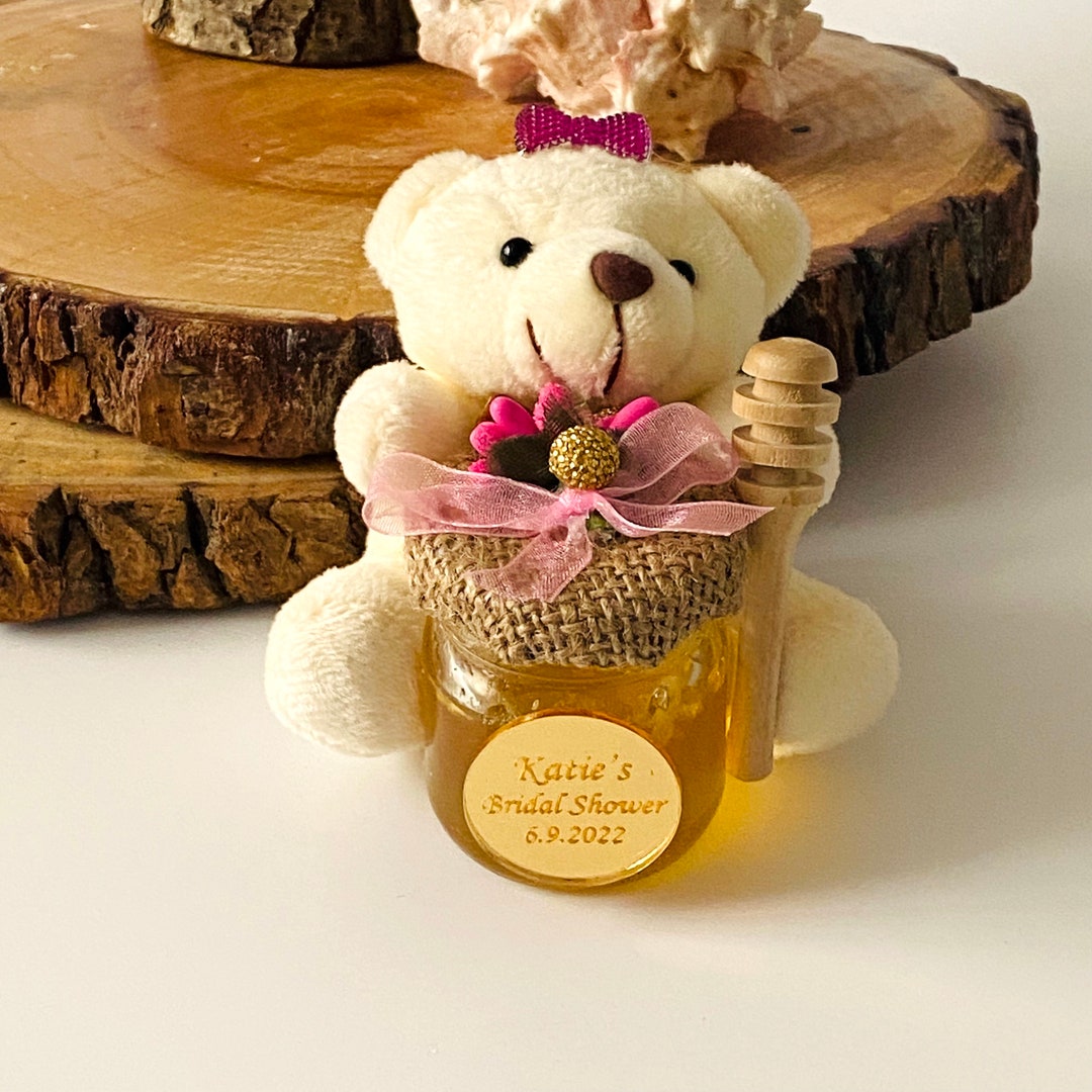 10 Pcs Teddy Bear Honey Jar Favors Honey Gift Box Etsy
