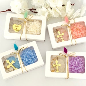 Bougie lotus pour mariage, boîte de fleurs de bougie lotus, faveurs de bougie de fiançailles, cadeau de douche nuptiale pour invité, cadeau de mariage porte-clés en plexiglas