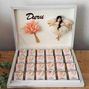 Personalized Fairy Baby Chocolate Gift, Chocolate Box, Chocolate Favors, Teddy Bear Baby Shower Favors, Baby Boy Chocolate