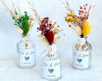 Dried flower bouquet, natural flower decor, wedding favors for guest, flower decorations for table in wedding, flower arrangement