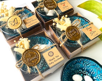 Custom Ceramic Bowl: Wedding & Baptism Favors