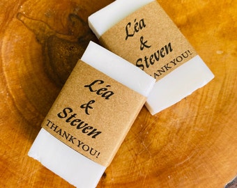 Wedding Soap Favors, Rustic Wedding Soap Candy, Classic guest soaps with white coating, Baptism Favors, Bridal Shower Soap Gifts