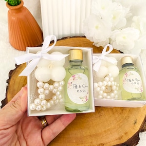 Bridal Shower Favors, Personalized Cologne Bottle, Candle wedding gifts for guests, Baby Shower Party Gift, Special Luxury Candle Favors