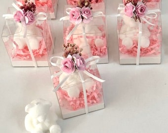 Velas de osito de peluche: regalos para baby shower y cumpleaños