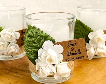 Bulk wedding favors for guests, Custom shot glasses candle, personalized favors, baby favors, candle favors, thank you gifts