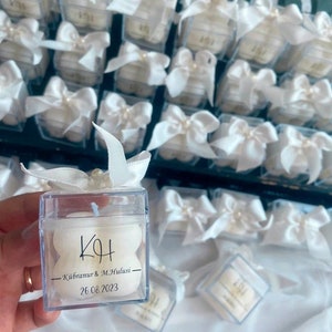 Elegant Wedding Scent Candle Favors, Baby Shower Candle Favor, Candle Party Favors, Bridal Shower Guest Favor, Bubble Candle Favors