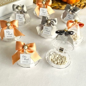 Bonbons de mariage cadeaux dans une boîte en diamants, cadeaux de fête en sucre perlé, fête de baby shower, cadeaux de mariage dans une boîte, cadeau d'invités