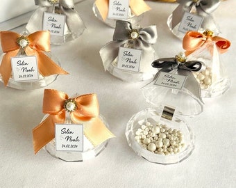 Wedding Candy Favors in Diamond Box, Pearl Sugar Party Favors, Baby Shower Party, Wedding Gifts in Box, Gift for Guests