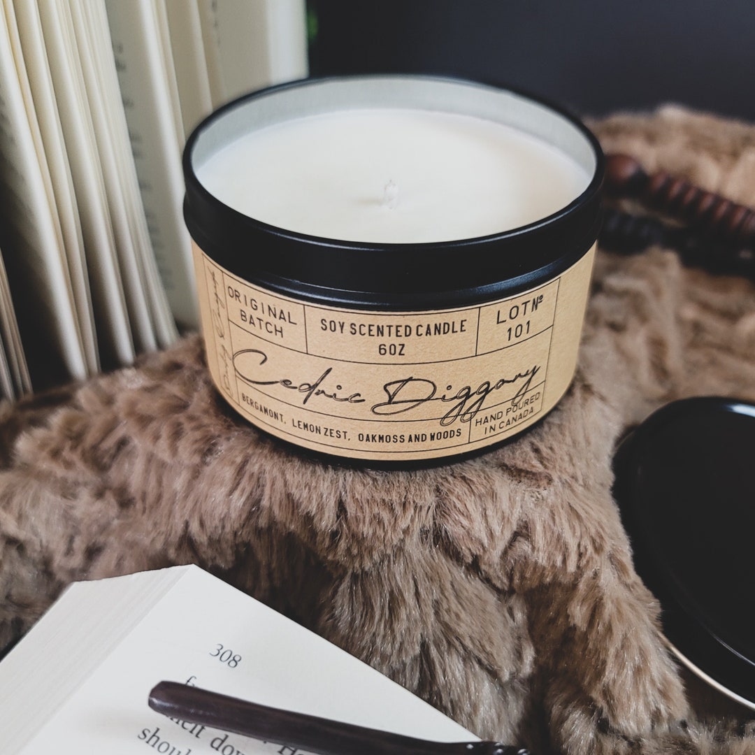 Cedric Diggory Soy Candles 6oz Candle Tin Candle Book Etsy