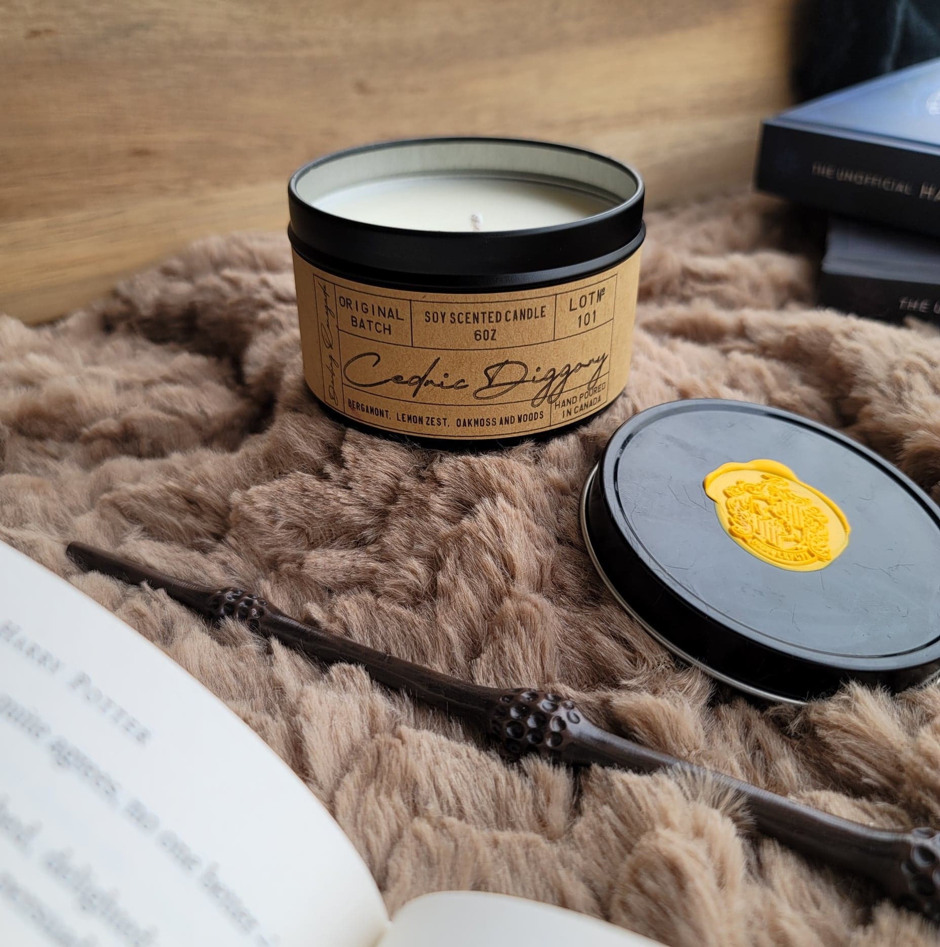 Cedric Diggory Soy Candles 6oz Candle Tin Candle Book Etsy
