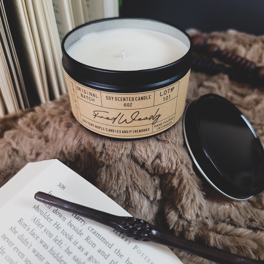 Fred Weasley Soy Candles 6oz Candle Tin Candle Book Etsy New Zealand