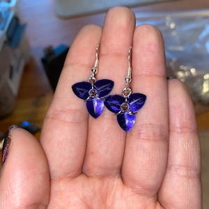 Orchid earrings
