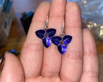 Orchid earrings