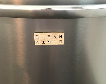 Clean/Dirty Dishwasher Scrabble Magnet
