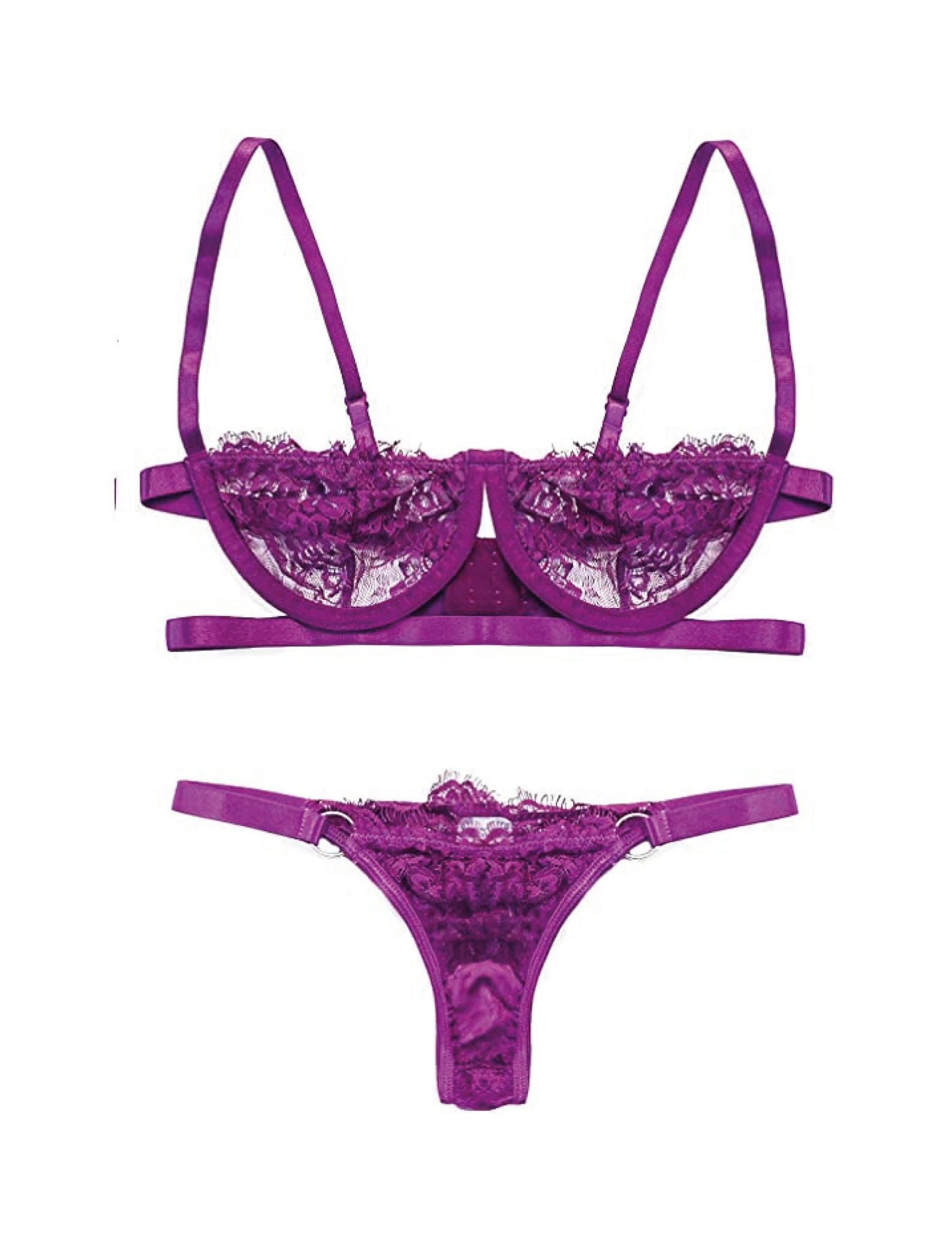 Sexoting Purple Lingerie Set New Season Lace Bra Panty Set - Etsy UK
