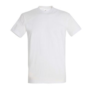 Plain white cotton T-shirt