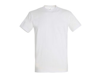 T-shirt Blanc uni coton