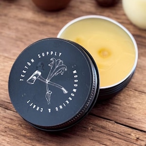 GrubGuard - Non-Toxic Food Safe Finish butcher block wax - wooden utensil wax - 3oz - Parabon Free - Shea Butter, Beeswax, and Mineral Oil