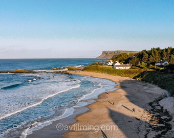 Puesta de sol de Ballycastle Beach
