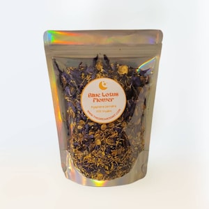 Egyptian Blue Lotus Flower - Premium Quality - Organic - Lucid Dream Loose Leaf - Aphrodisiac