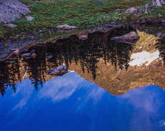 Rocky Mountains, Colorado Travel Photography, Mountain Reflection Photo, Colorado Wall Art, Nature Photography