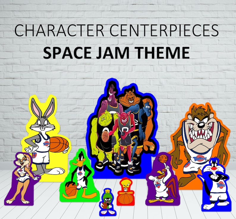 Space Jam Birthday Party Centerpiece Space Jam Characters Space Jam LOLA