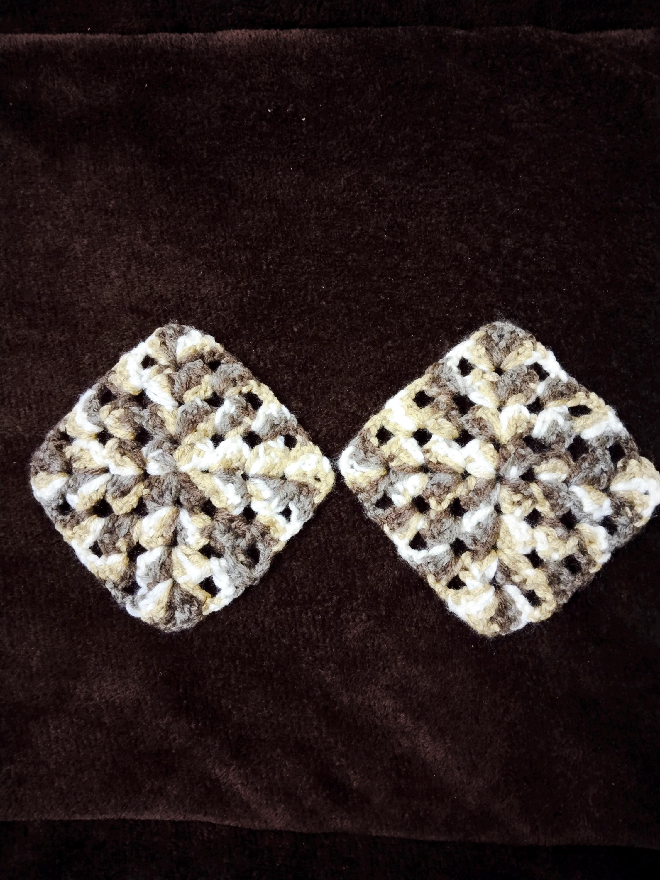 Colorful Crochet Coasters - Durable and Washable - Perfect for Any Occasion - Set of 2 Eco-Friendly Decor