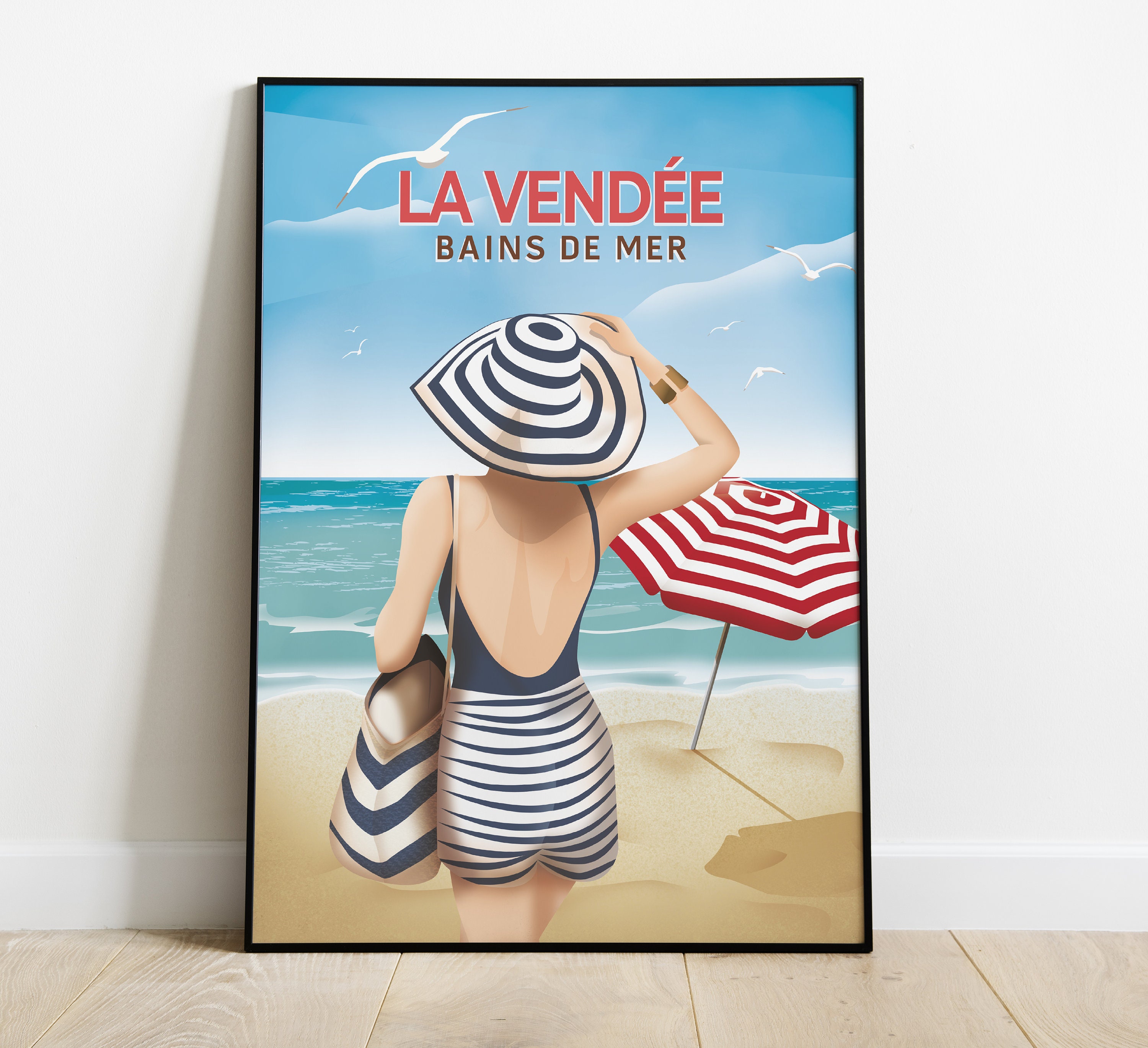 La Vendée - Bains de Mer 50cm X 70cm