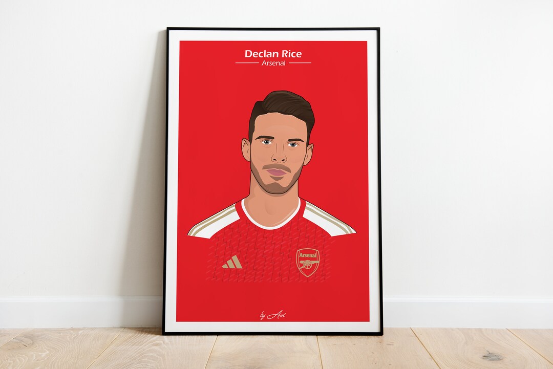 Arsenal Declan Rice A4/A3 Poster - Etsy Australia