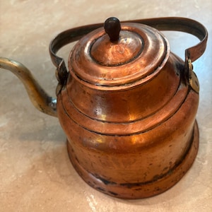 Vintage Copper Tea Kettle