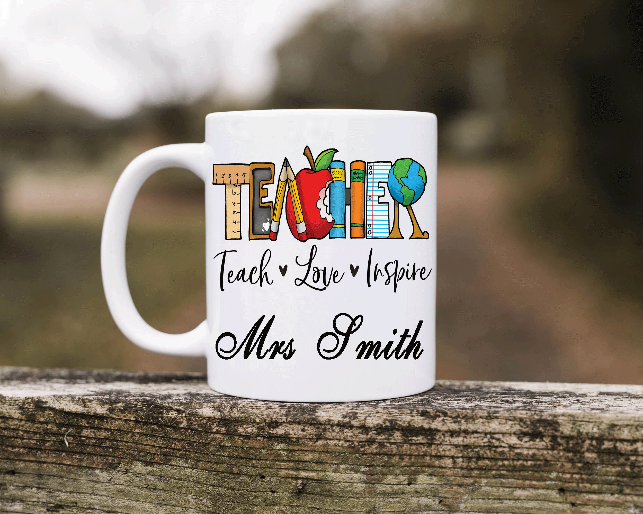 Teacher Gift personalised teacher mug ideal for Male or Etsy