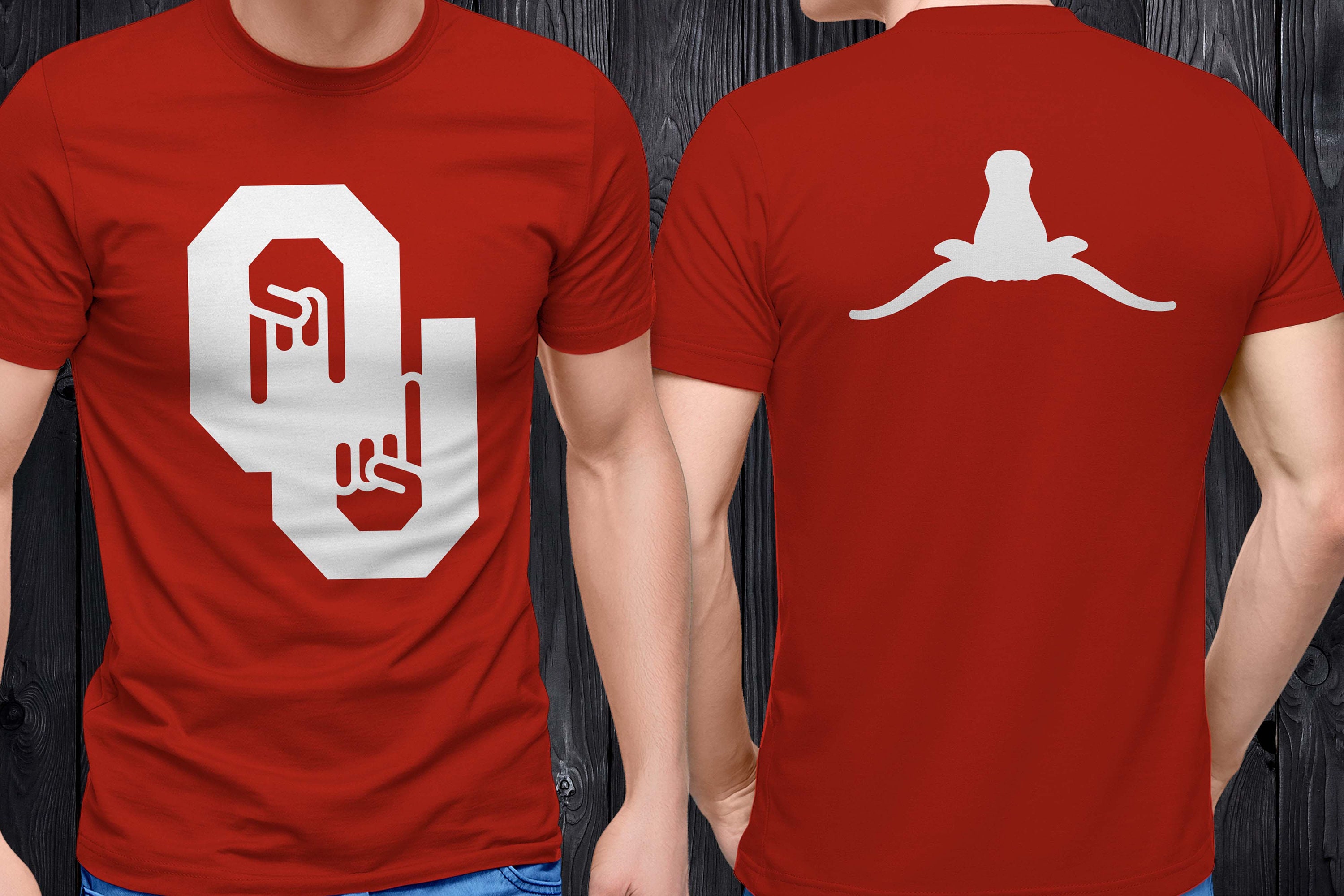 OU Horns Down Only One Shirt OU Horns Down Front and Back Etsy
