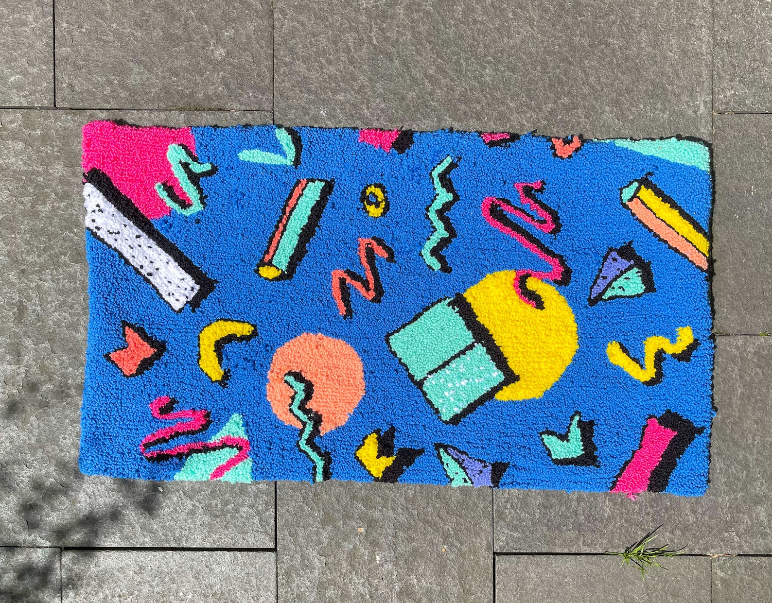 90's Pattern Rug 35x17 inches Etsy