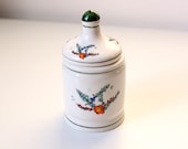 Porcelain incense box 1 - French vintage crafts 1970 - pharmacist 39 s pot - altar - witch - spell - cabinet of curiosities