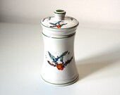 Porcelain incense box 4 - French vintage crafts 1970 - pharmacist 39 s pot - altar - witch - spell - cabinet of curiosities