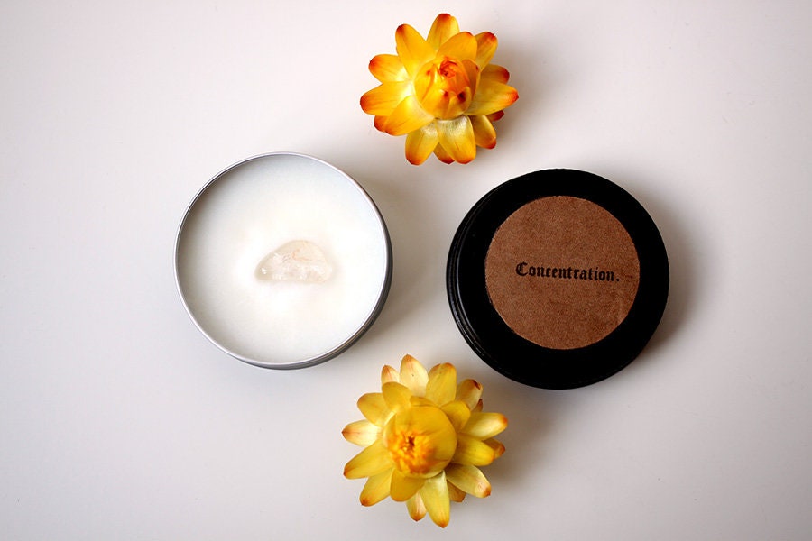 Onguent Infusé Au Cristal de Roche Pour Favoriser La Concentration - Baume Magique, Salve Bio, Karit