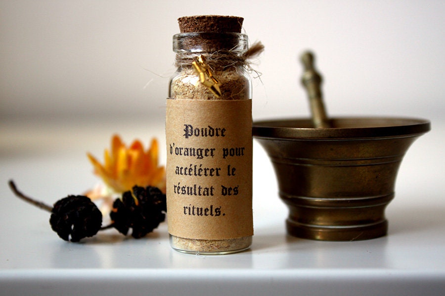 Poudre d'oranger Pour Accélérer Les Résultats Des Rituels et Faire Rayonner L'aura - Poudre Magique 