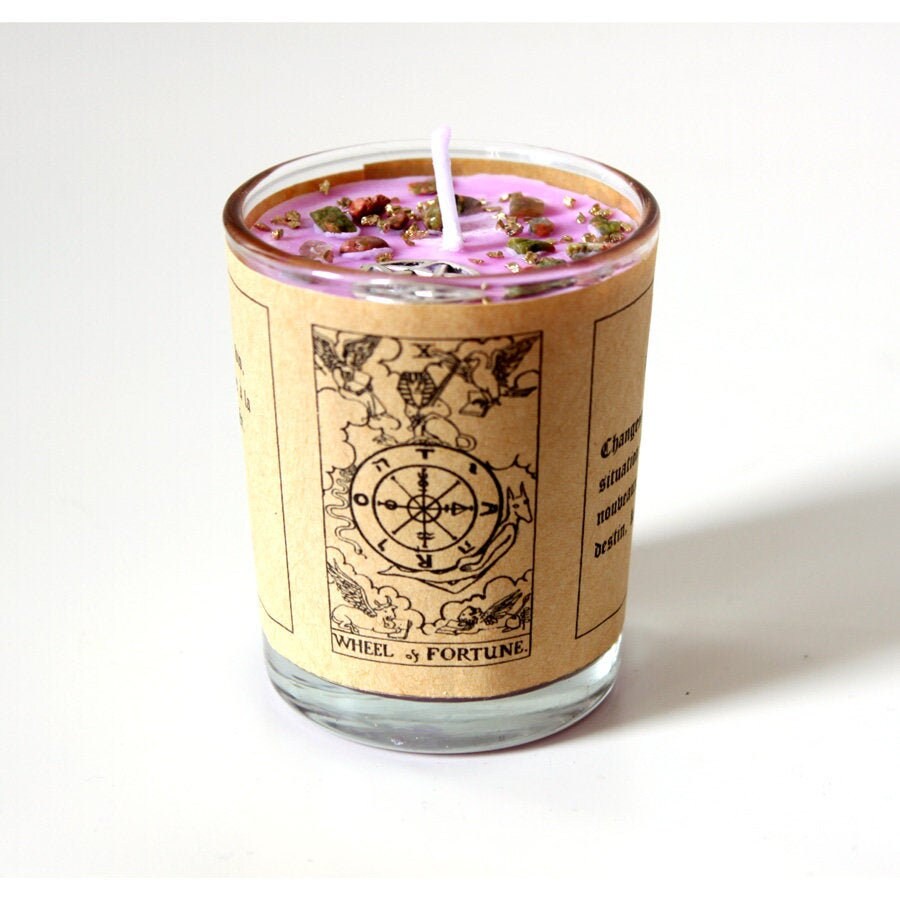 Candle of intent Tarot Arcane Tarot of Marseille The Wheel Etsy