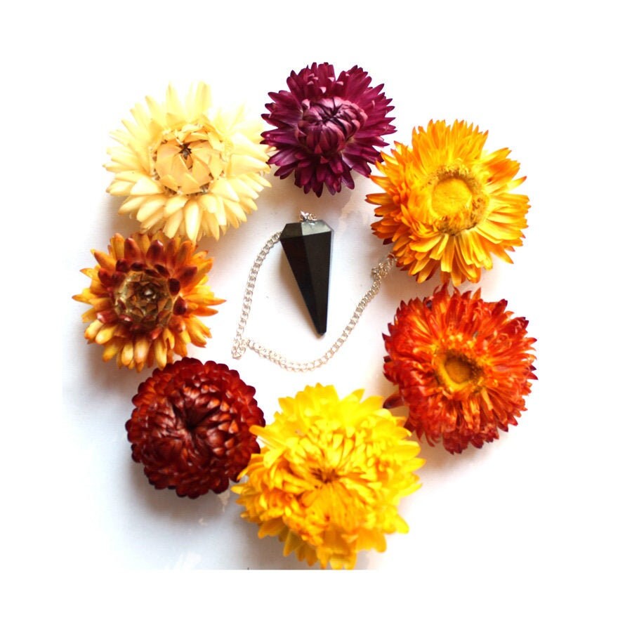 Pendule Agate Noire - Divination Radiesthésie Sorcière Autel Chakra Du Coeur Ancrage Protection