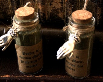 Milk thistle powder for protecting projects - traditional ritual magic powder hoodoo voodoo santeria wicca