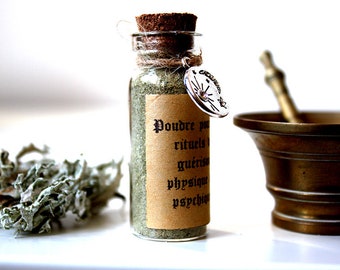 Poudre pour demander la guérison physique ou psychique - poudre magique rituelle traditionnelle - poudre conjure - autel - sorcière - santé