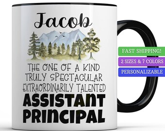 Personalized Assistant Principal Gifts for Men, One of a Kind Assistant Principal Mug, Christmas Gift for Employee Appreciation Thank You