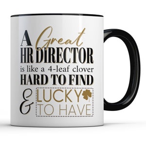 Personalized HR Director Appreciation Gift for Human Resources, A Great HR Director Mug Boss Gifts for Christmas Thank You Gift Men Women