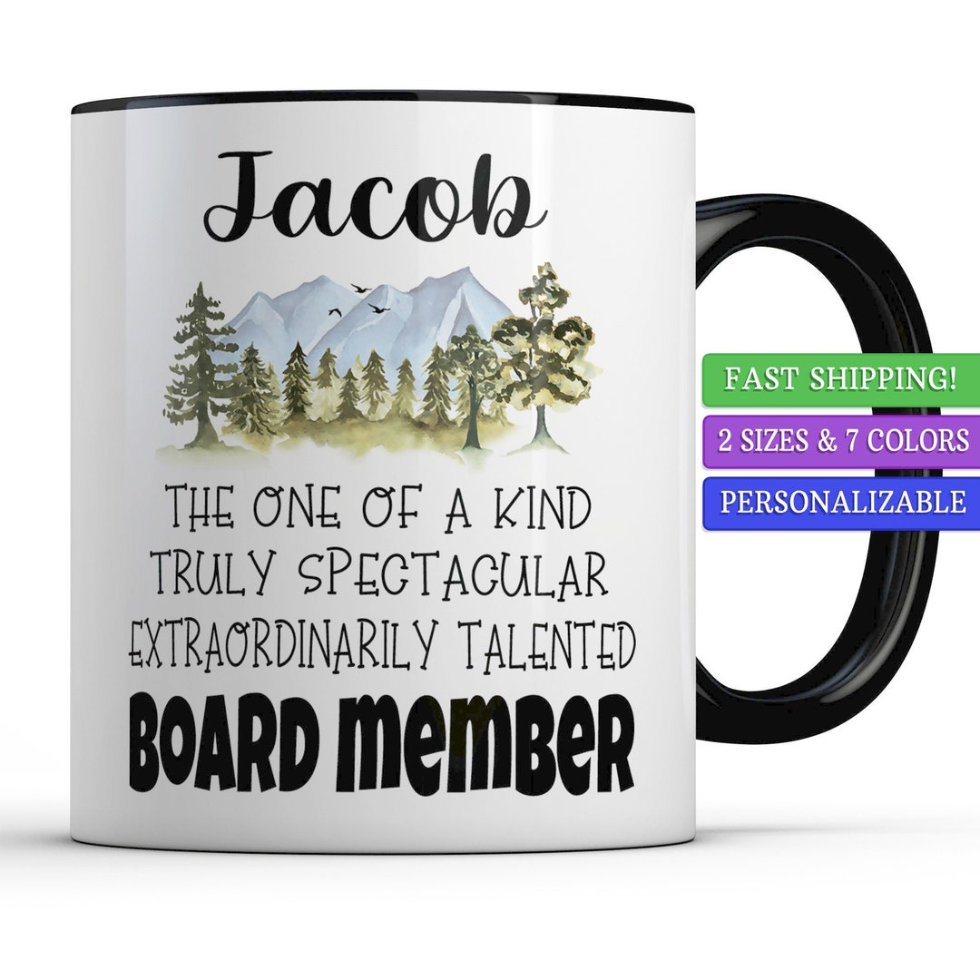 Personalized Board Member Gifts for Men, One of a Kind Board Member Mug