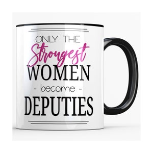 Deputy Gifts for Women, Sheriff Deputy Mug for Her, Graduation Gift, Law Enforcement Gifts, Academy Graduation Gift