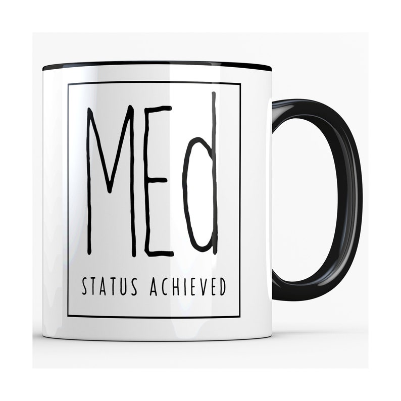 Med Graduation Gift for Him Master of Education Mug Med Etsy