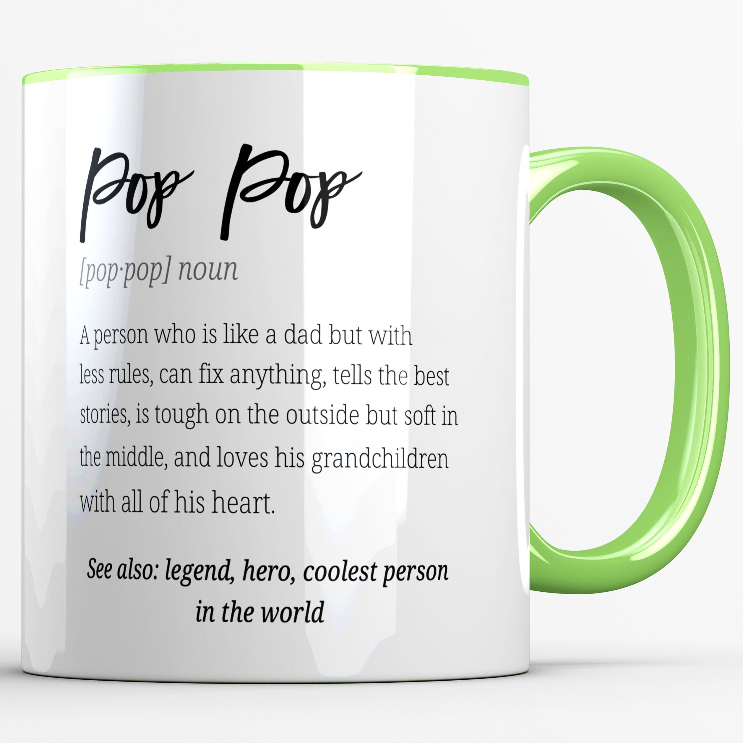 Linda taza con definición de pop pop para el día del padre - Etsy México